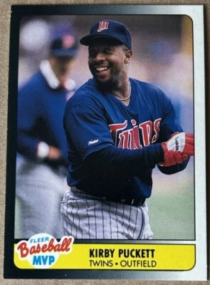 KIRBY PUCKETT HOF 1990 FLEER MVP Card #29 NM-MT Condition - Image 1 of 2