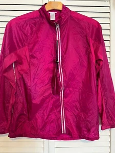JOCKEY Girls Size XL Xlarge Jacket Pink PACKABLE Lightweight HIKING Camping Rain - Picture 1 of 8