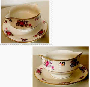 THEODORE Haviland New York 🍃Cream Soup &Bottom Plate SAUCER VINTAGE🌺Gorgeous - Picture 1 of 12