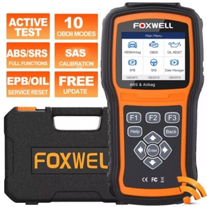 Foxwell Wireless Scanner ABS Bleeding SRS SAS OBD2 Code Reader Diagnostic Tool - Picture 1 of 11