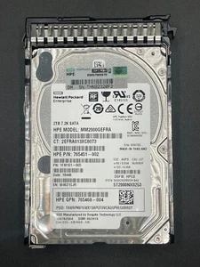765455-B21 HP 2TB 2.5" 6Gb/s 7.2K SATA Hard Drive 765869-001 New - Picture 1 of 5
