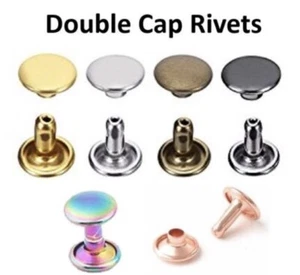 4mm Gunmetal Double Cap Rivets - Picture 1 of 5