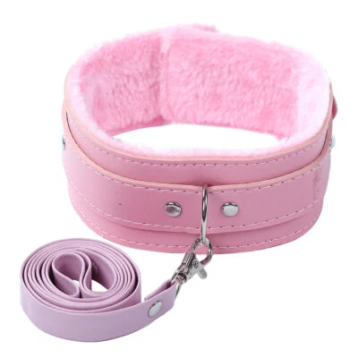 Disfraz Unisex Imitación Cuero Cuello Gargantilla Ajustable Cuello con Correa Desmontable Foto 1 de 4