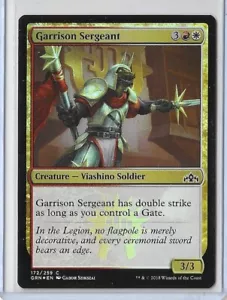 MTG Garrison Sergeant FOIL Guilds of Ravnica (GRN) Common Card #172/259 Unplayed - Picture 1 of 2