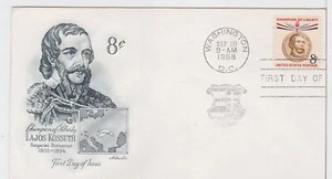 TurtlesTradingPost- Lajos Kossuth - 1958 #1118 Artmaster Cachet - Picture 1 of 1