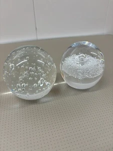 Two Glass Paper Weights - Picture 1 of 6