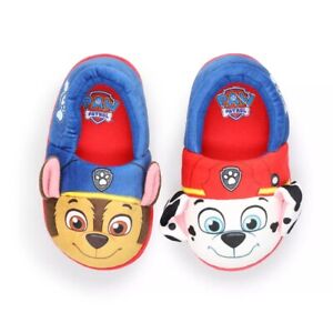 Toddler Boy Size 5 - 6 Paw Patrol Puppy Dog Slippers Indoor Shoes