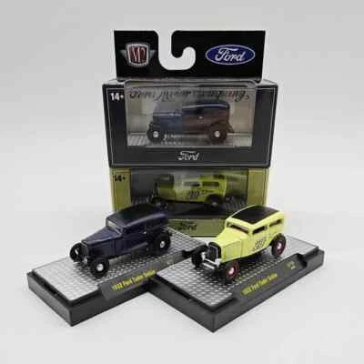 1:64 M2 Diecast Alloy 1932 Ford Vintage Cars Model Tudor Sedan Classic Toy Car - Image 1 of 4