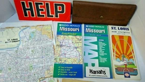 7 Stück alte bis neue Karten von Missouri mit Vinyl Ordner & Hilfe Schilder senden. - Bild 1 von 2
