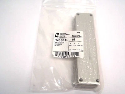 Hammond 1455PAL-10 125.3 x 30.43x 1.5 毫米外壳端面板 PKG OF 10 — 第 1/3 张图片