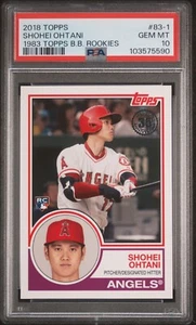 2018 Topps Shohei Ohtani #83-1 RC PSA 10 - Picture 1 of 2