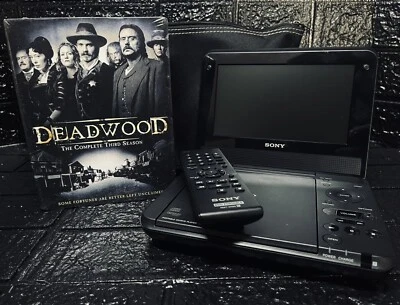 2007 Sony 7-inch Portable DVD / CD Player  (DVP-FX750), w/Deadwood Complete 3rd - Image 1 of 4