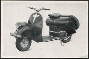 Pirol German Motor Scooter Transportation Vehicle Postal Cigarette Card Austria - Picture 1 of 2