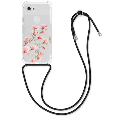 Cover in silicone per Google Pixel 3a con Cordino Tracolla - Immagine 1 di 4