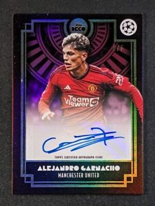 2023-24 Topps Deco ALEJANDRO GARNACHO /5 Auto Pink Signatures Manchester United
