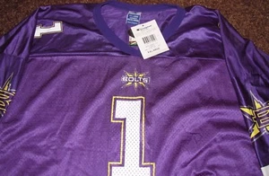 XFL Birmingham Bolts Football Purple Jersey Champion Size XXL 52 New Tags NWT - Picture 1 of 5