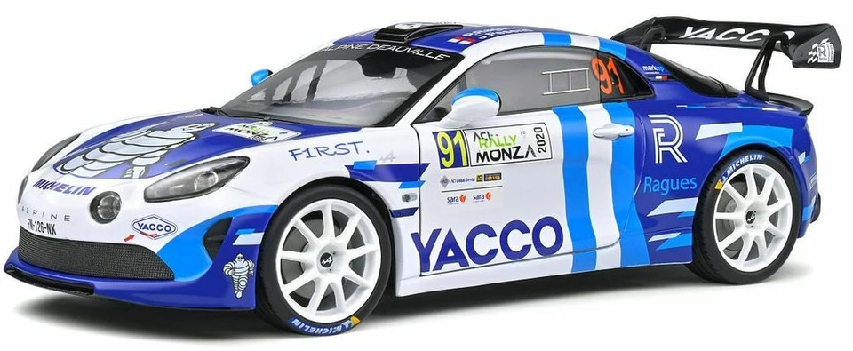1:18 Solido Sol 1801613 Alpine A100 Rally 2020 Rally Monza #91 - Immagine 1 di 1