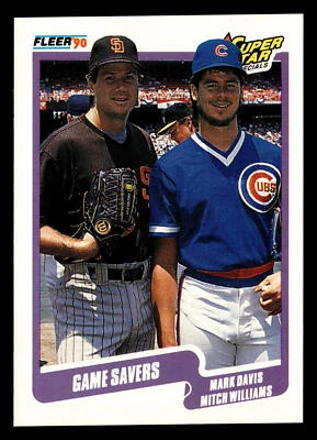 Mark Davis / Mitch Williams 1990 Fleer #631b Super Stars BUY3GET1FREE - Image 1 of 2