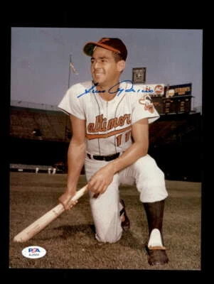 Luis Aparicio PSA DNA Signed  8x10 Photo Autograph Orioles - Image 1 of 3