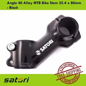 Satori Angle 40 Alloy MTB Fahrrad Vorbau 25,4 x 80 mm - Schwarz - Bild 1 von 4