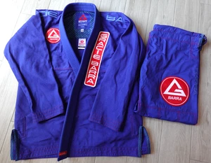 Gracie Barra Equipe Atleta Jiu-Jitsu BJJ Gi Top & Bottom Blue Kimono Adult Sz A3 - Picture 1 of 24