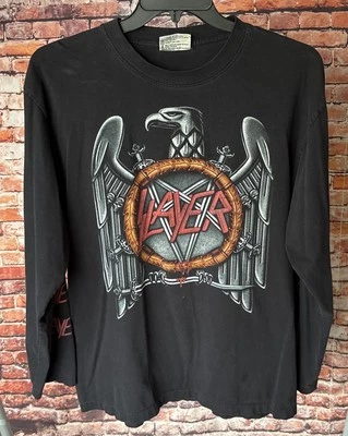 Camisa De Colección The Roxx Slayer Eagle Swords Thrash Metal Manga Larga Puntada Única XL Foto 1 de 4