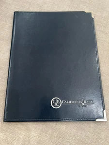 PREOWNED California Bank & Trust Promotional Vinyl Notepad Portfolio Organizer - Picture 1 of 3