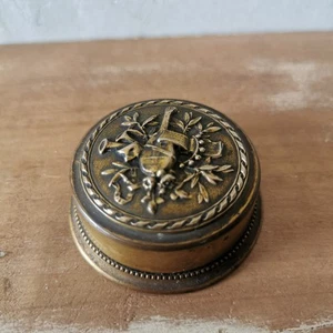 Ancien Bouchon Boîte Ou Bouteille En Laiton Ciselé / Réf A98 - Bild 1 von 9