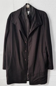 PETER MILLAR BROWN LORO PIANA STORM SYSTEMS SPORTS FABRIC WOOL COAT JACKET*MEN L - Picture 1 of 3