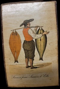 Scena di Vita Su Legno 12,5/18,5 Cm - Foto 1 di 1