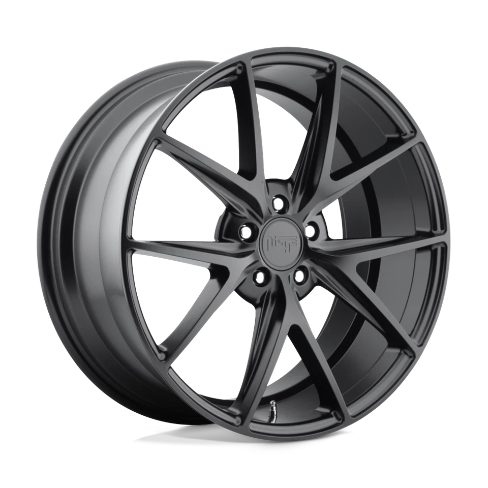 Rueda 19x8,5 Nicho M117 MISANO NEGRO MATE 5x108 (40 mm) Foto 1 de 4