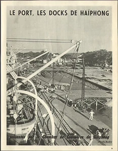 VIETNAM HAIPHONG PUBLICITE CHAMBRE DE COMMERCE LE PORT LES DOCKS 1953 - Picture 1 of 1