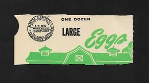 Estampillas de ingresos estatales de Estados Unidos: inspección de huevos de Alabama 1963-67; #AL-E26; usadas - Imagen 1 de 1