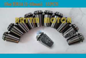 ER16 Molla Mandrino Pinza Set 11pz per Fresa CNC Tornio Utensile Incisione 1-10mm - Foto 1 di 4