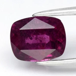 💎 Cojín de 1,45 quilates 7x5,6 mm natural rosado púrpura rodolita granate - gema de África - Imagen 1 de 4