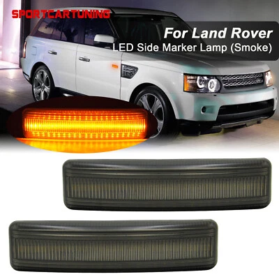 Smoked LED Side Marker Lights For 06-13 Range Rover Sport Discovery LR3 LR4 LR2 - Image 1 of 4