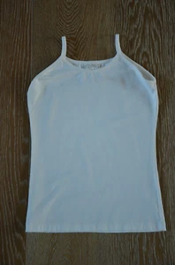 Persnickety Girls Ivory Spaghetti Strap Tank Top Size 7 EUC Made in USA! - Picture 1 of 4