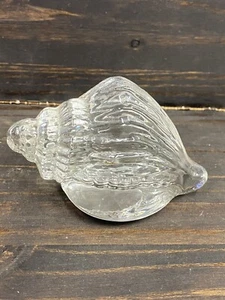 PISAPAPELES CRISTAL IRIDISCENTE MAR SHELL - 41/2" LARGO Ex. Estado - Imagen 1 de 5