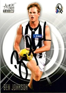 Signed 2011 COLLINGWOOD MAGPIES AFL Card BEN JOHNSON - Bild 1 von 2