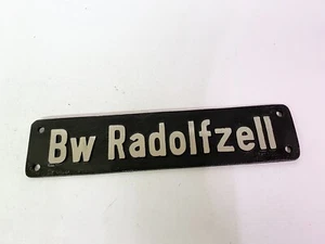 BW Radolfzell, Altes Lokschild, Eisenbahn, Bundesbahn, Bahnbetriebswerk - Bild 1 von 1