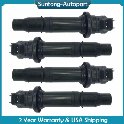 4Pcs Ignition Coil For Yamaha YZF R1 05-06 R6 R6S FZ1 FZS1 MT-07 1WS F6T558 - Image 1 of 4