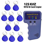 125 KHz Handheld RFID Personalausweis Kopierer Schlüsselleser Schreiber Duplikator + Etiketten/Karte UK