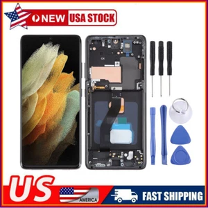 LCD Display for Samsung Galaxy S21 Ultra Touch Screen Digitizer with Frame USA - Picture 1 of 17