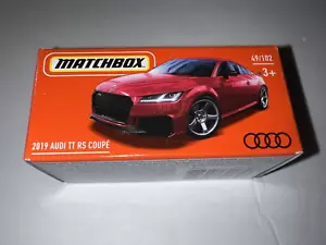 New 2021 Matchbox 2019 Red Audi TT RS Coupe 1:64 Diecast Car in package - Picture 1 of 2