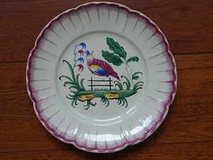 HENRI CHAUMEIL ANCIENNE ASSIETTE PLATE EN FAIENCE DECOR DE l'EST STRASBOURG - Picture 1 of 8