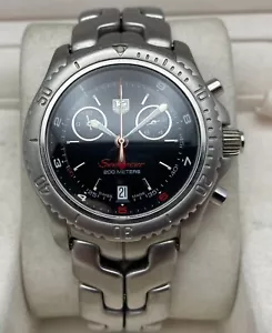 *Selten* Tag Heuer Link Searacer Herren Regatta Uhr schwarz CT1113.BA0550 41mm - Bild 1 von 14