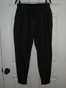 Pantalones de sudor Pure DKNY negros lavados algodón pista $195 nuevos con etiquetas S - Imagen 1 de 5
