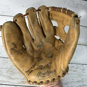 VTG Rawlings Tom Tresh GM-15 Infielder Baseball Glove LHT Yankee 1960's Man Cave - Picture 1 of 11