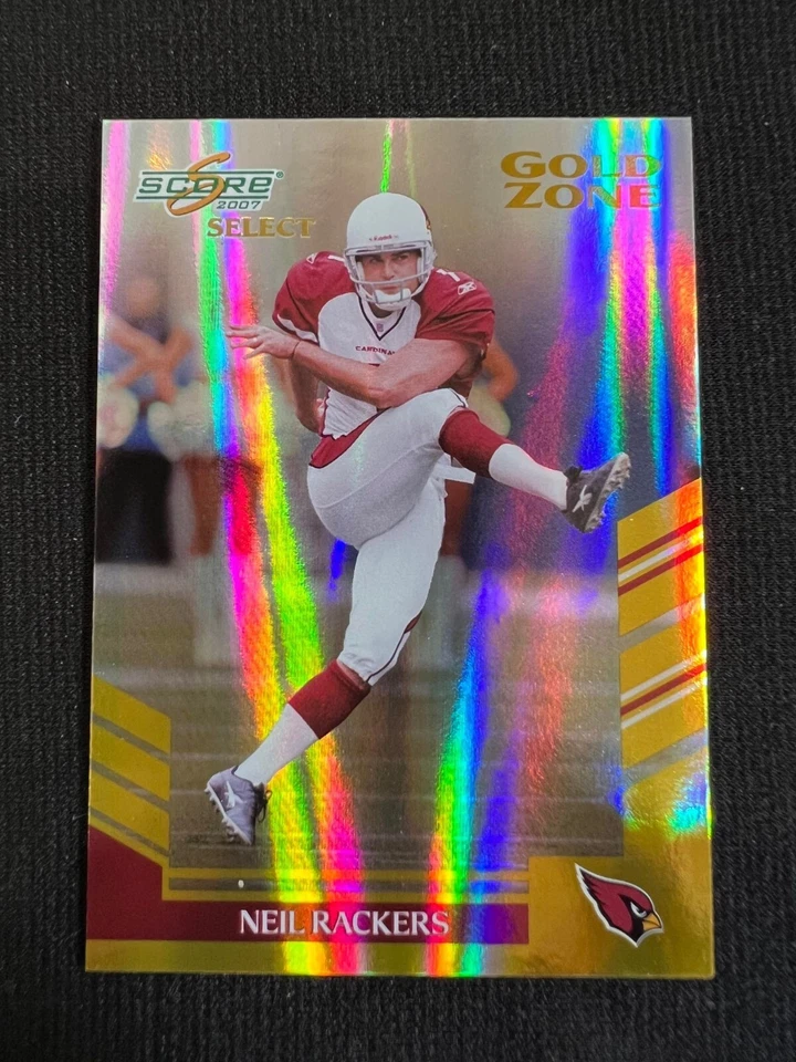 NEIL RACKERS Arizona Cardinals 2007 Score Select #108 Gold Zone NFL #38/50 - Image 1 of 1