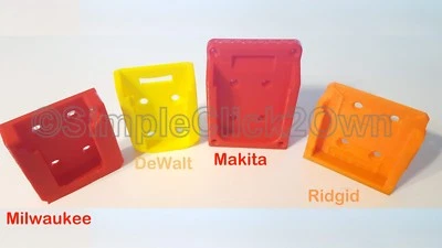 Tapa de seguridad de montaje en pared Milwaukee 18v Dewalt 20v Ridgid 18v Makita 18v Kobalt 24v Foto 1 de 4